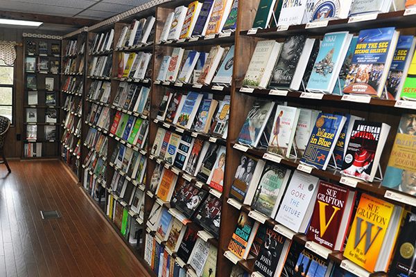 The “front out” display at Alabama Booksmith