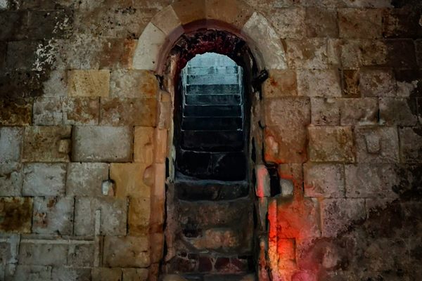 Entry to the crypt.