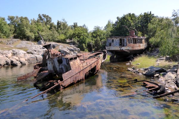 Tjurkö Ship Cemetery.