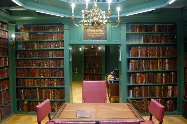 A place to sit and read in the oldest Jewish library in the world