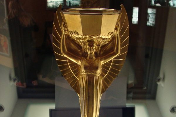 The replica trophy.