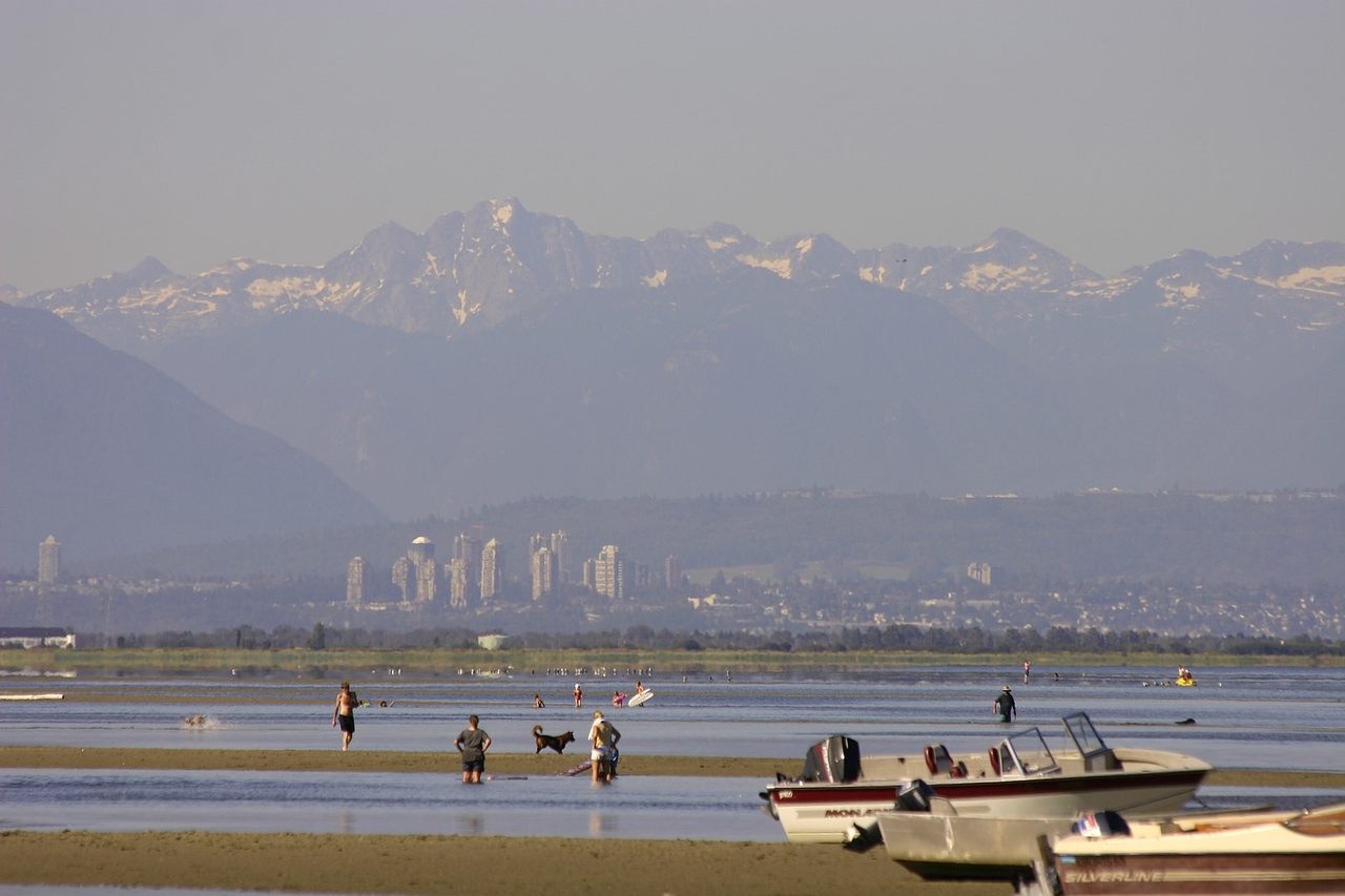 From Maple Beach in Point Roberts, Washington, locals have a clear view of Canada to the north.