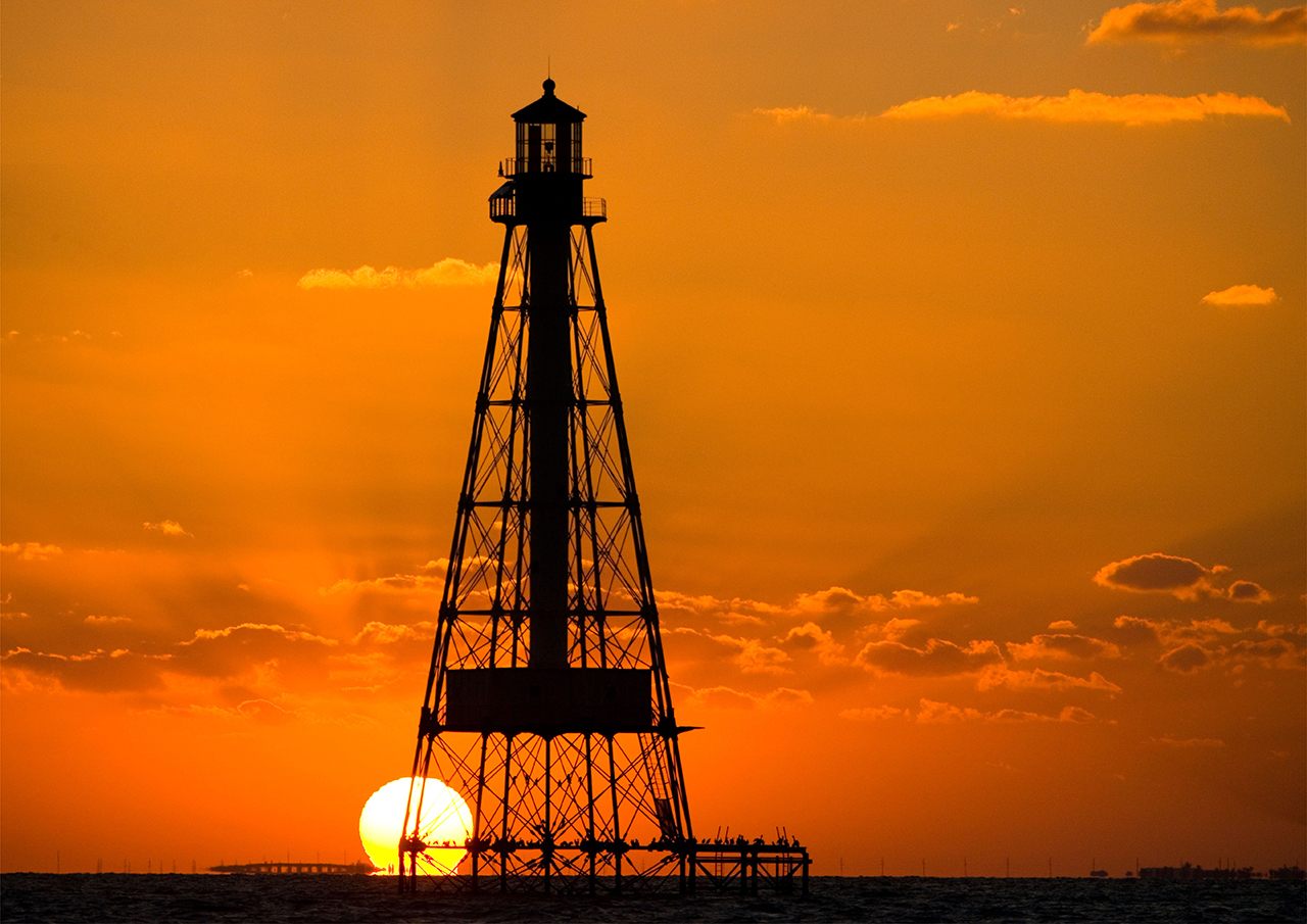 The Alligator Reef lighthouse, off the coast of Islamorada in the Florida Keys, is one of the four being given away gratis.