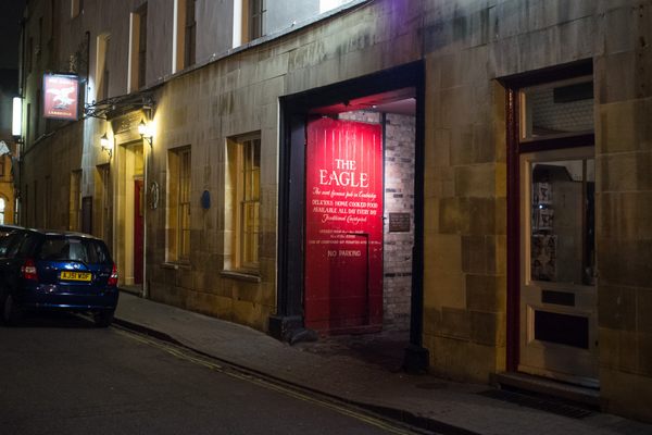 The Eagle is among the best-known pubs in Cambridge. 