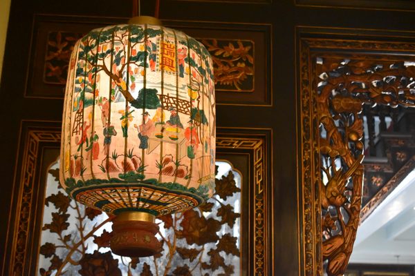A paper lantern.