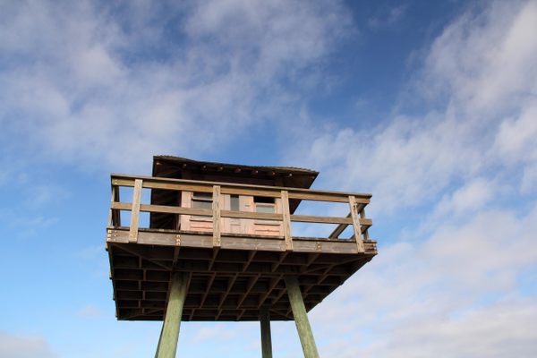 The submarine watchtower in Ormond Beach.