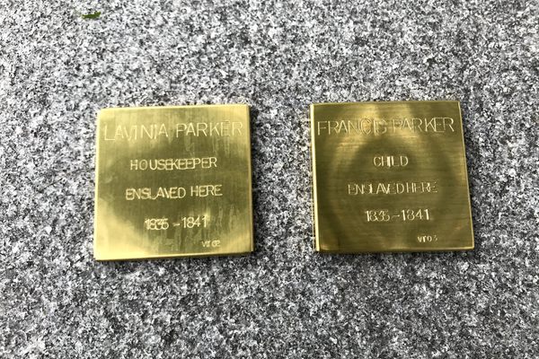 These plaques are a permanent record of a dark period in Burlington’s past.
