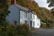 Exterior of the historic Dyffryn Arms pub.