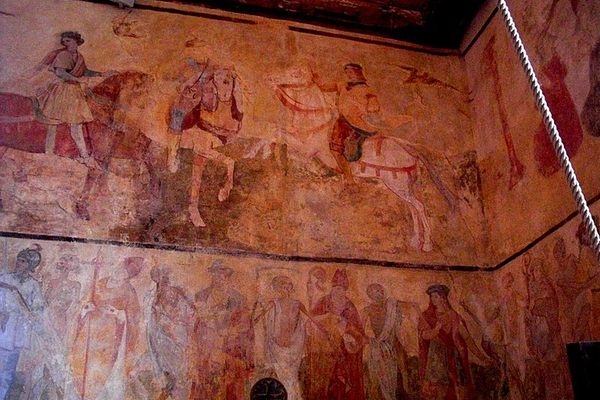 The mural of l’église Saint-Orien de Meslay-le-Grenet.