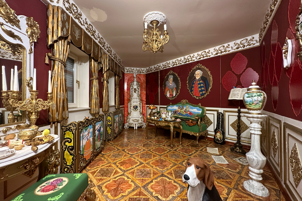 It took three years for Lajos Kopcsik to make the Baroque Room.