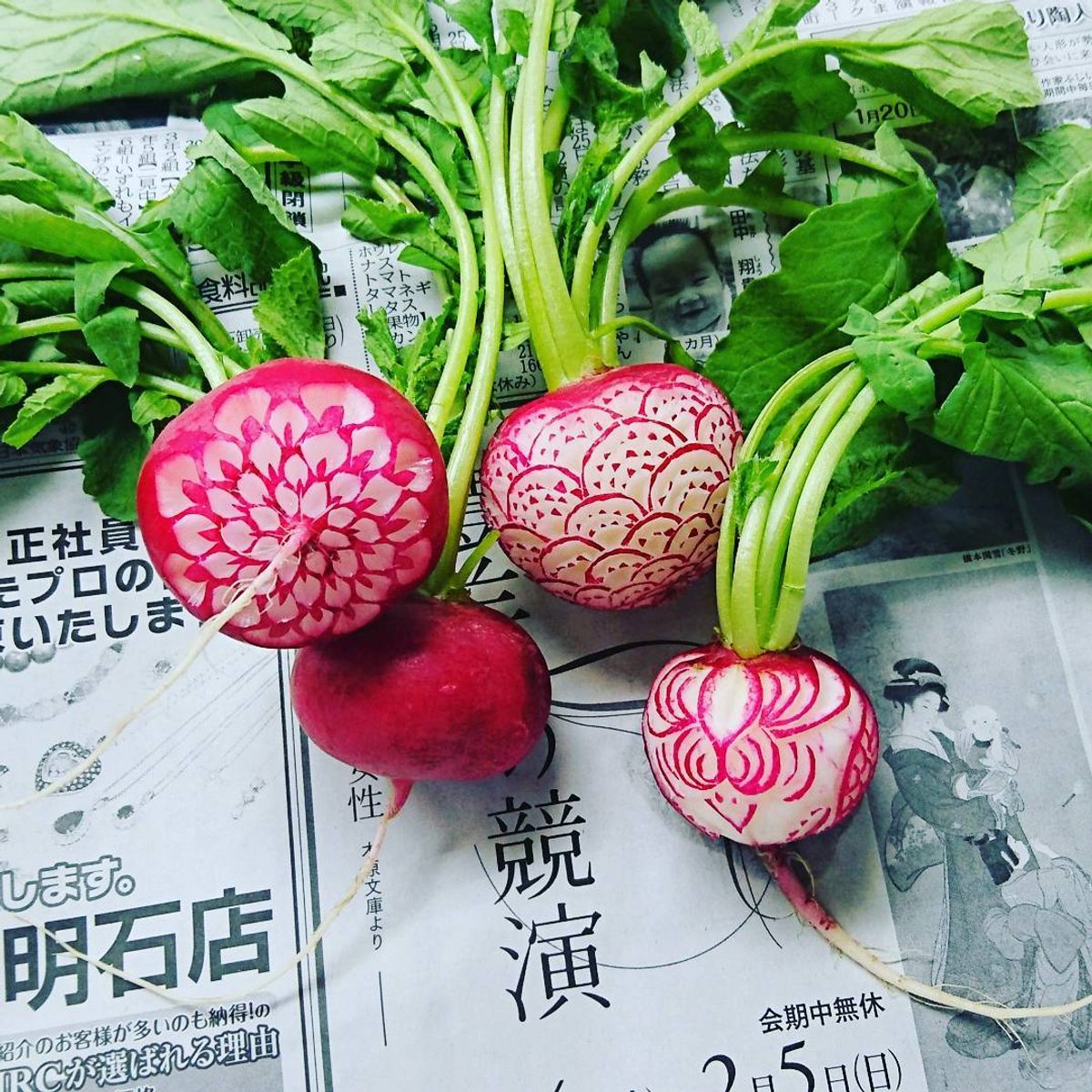 Radishes like you've never seen them before.