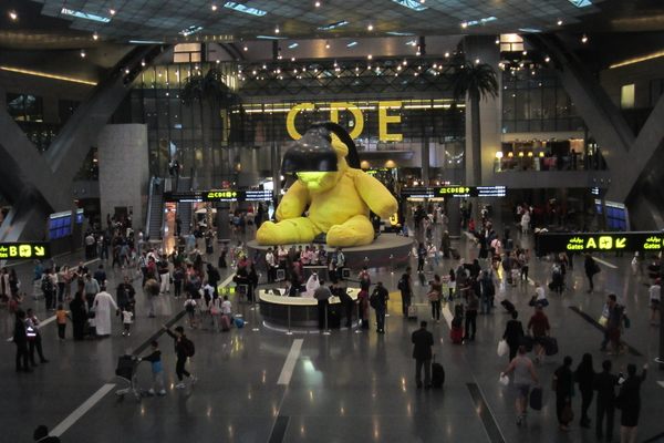 ‘Untitled (Lamp/Bear)’ in Hamad International Airport
