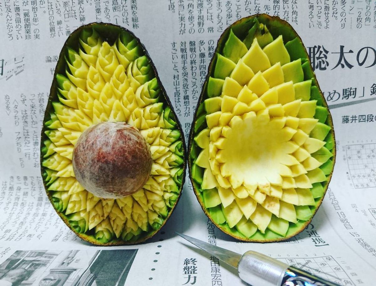 Imagine opening an avocado and seeing this.