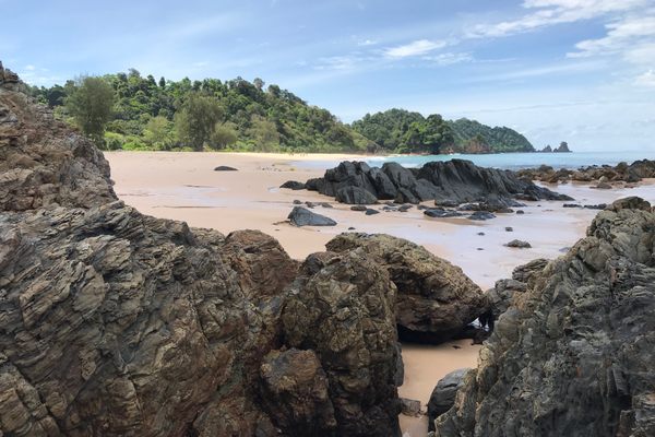 Wa Ale Island’s main beach and turtle nesting site.