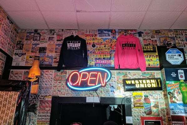 The corner store museum entrance.