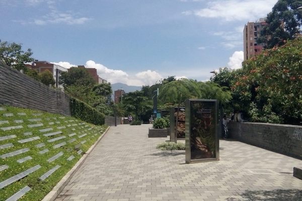 Outside the Museo Casa de la Memoria.