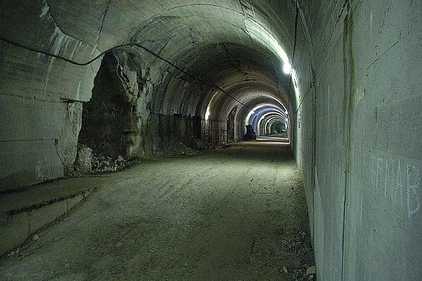 Inside the tunnel